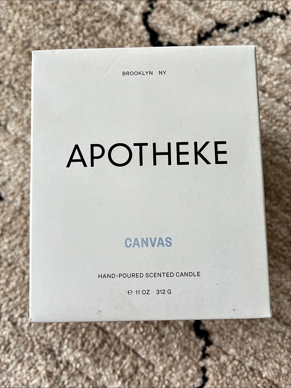 APOTHEKE Canvas Classic Scented Candle, New in Box